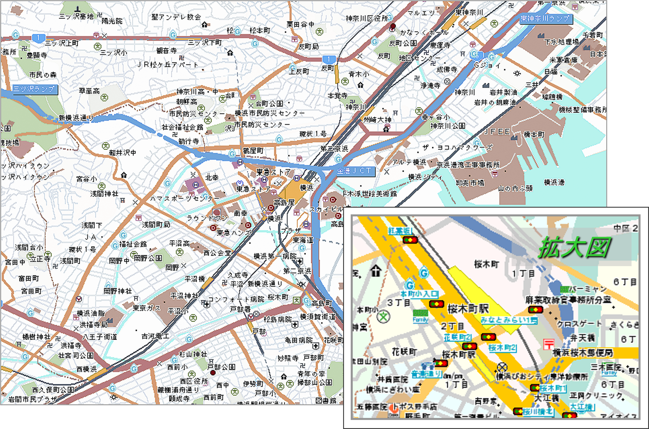 Road 地形道路地図