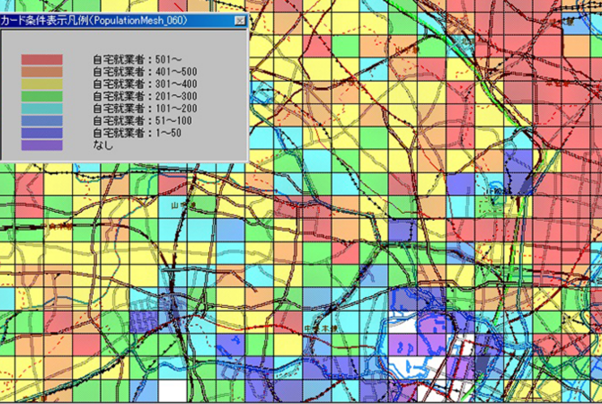 Population 国勢調査(Mesh)